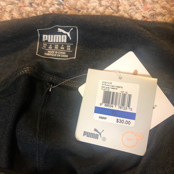 *Women's Puma Logo Legging, XL* - Picture 3 of 5